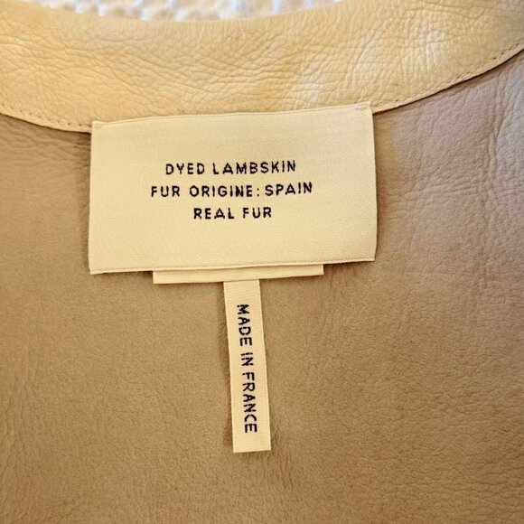 Hermès Real Fur & Shearling Lambskin Vest FR34 –Rare Cream Beige - Picture 12 of 16